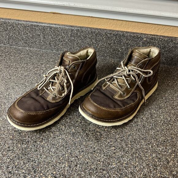 Red Wing Shoes Brown Leather Hiking Work Boots Men's Sz 7 D Ankle Lace Up Casual - Picture 3 of 11